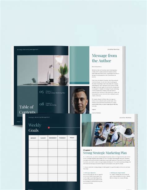 Small Business Workbook Template In Indesign Word Publisher Pages