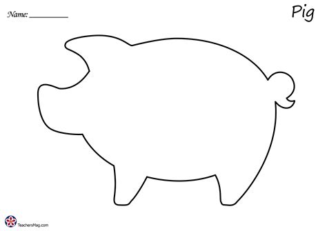 Farm Animal Outline Images. TeachersMag.com