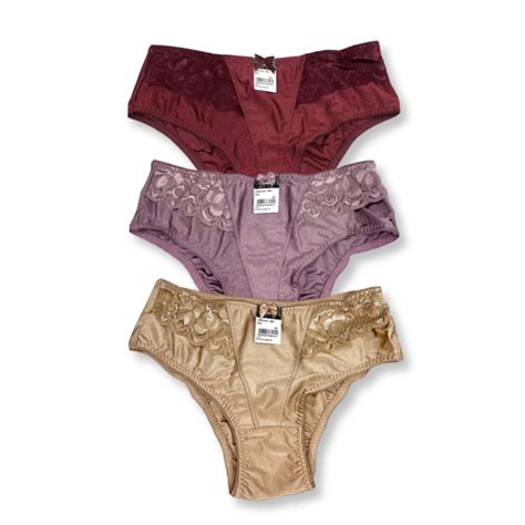 Kit c 3 Calcinha Cintura Alta Renda Tangão Gimara Galé Lingerie Calcinhas sutiãs