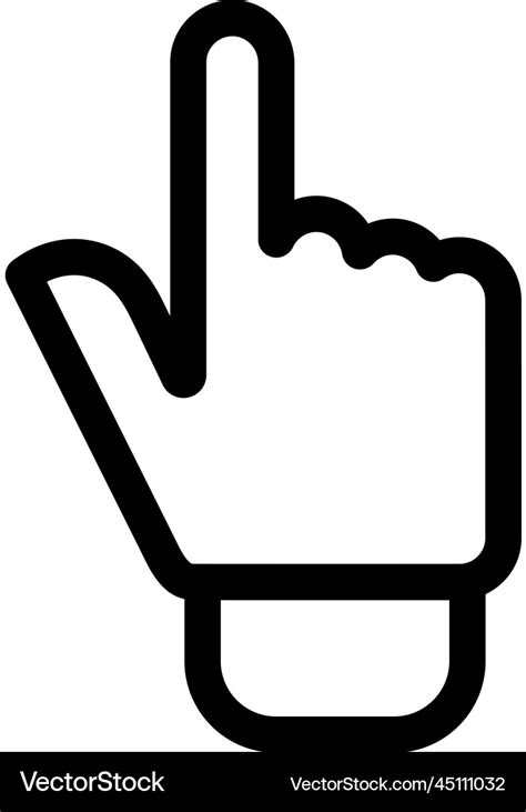 Cursor finger icon Royalty Free Vector Image - VectorStock