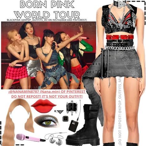 @kpop_outfits_mv on Instagram: "BLACKPINK - BORN PINK WORLD TOUR_Min Soo inspired outfit 2 # ...