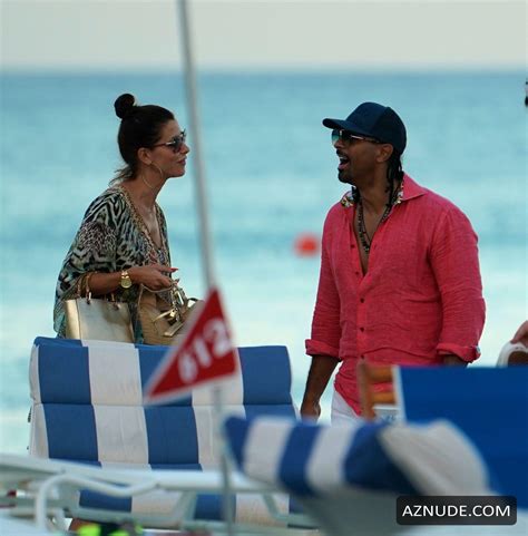 David Haye Enjoys A Day In The Sun At A Beach Party In Miami Beach Alongside His Bikini Clad Ex