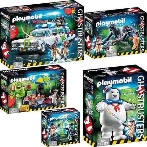 PLAYMOBIL® Ghostbusters™ Set: 9220 9221 9222 9223 9224 - Achat / Vente ...
