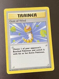 Pokemon Base Set Gust Of Wind 93 102 Sleeve EBay