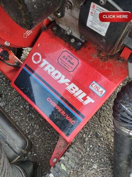 Troy Bilt Gas Chipper Vac Rideau Auctions