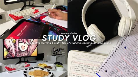 Study Vlog Productive Mornings Nights Lots Of Studying Cooking