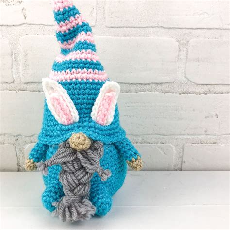 Crochet Bunny Gnome For Spring Free Pattern Winding Road Crochet