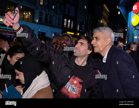 London Uk Th March London S Mayor Sadiq Khan Switches On The