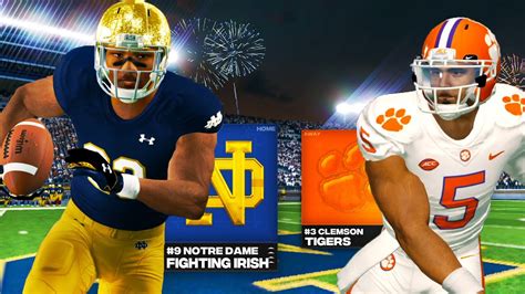 PRIME TIME Week 9 Notre Dame Vs 3 Clemson ACC Showdown NCAA 14 CFB