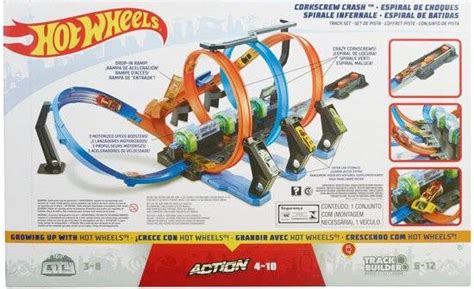 HOT WHEELS TOR TORY ZESTAW Wyrzutnia PĘTLE GROZY Ulubiony bohater Hot wheels Zabawki Tory