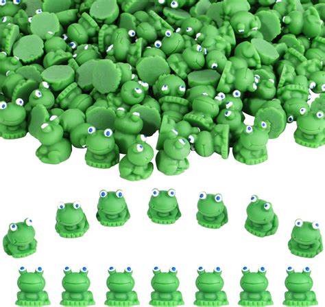 Amazon Lnrueg 200 PCS Luminous Mini Resin Frogs Glow In The Dark