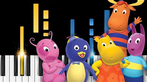 The Backyardigans Theme Song Easy Piano Tutorial Youtube