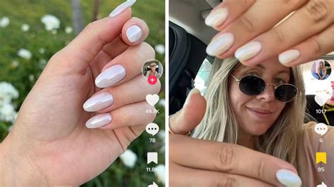 Hailey Biebers Nails Are Going Viral As Tiktokers Recreate The Pearl