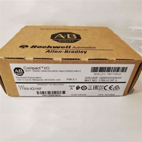 New Factory Sealed A B Iq F Compactlogix Pt Vdc I O Input