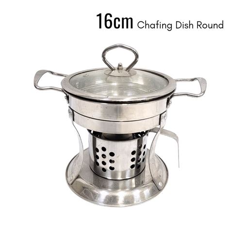 Chafing Dish Chafing Dish Stainless Chaffing Dish Food Warmer Round Takeaway Self Service Hot