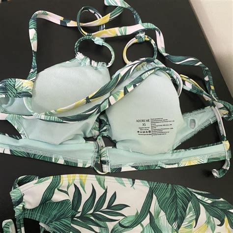 Pretty Plant Leaves Strappy Bikini From Adore Me Depop