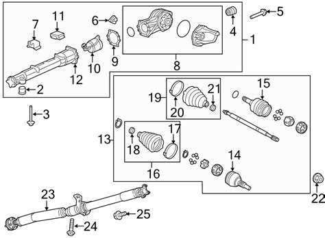 Chevrolet Traverse Joint Assembly Rear Rr Wheel Drive 15855634