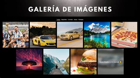 ¡cómo Crear Una Galería De Imágenes Con Css Html Y Js 100