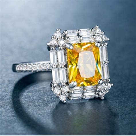 Jewelry Vintage Square Cut Weddinganniversary Ring Poshmark