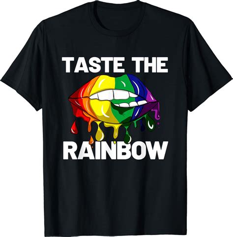 Taste The Rainbow Lips Mouth LGBT Gay Lesbian Pride CSD Bi T Shirt Walmart