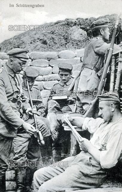 Photograph | WWI, German Soldiers in Trench | Science Source Images