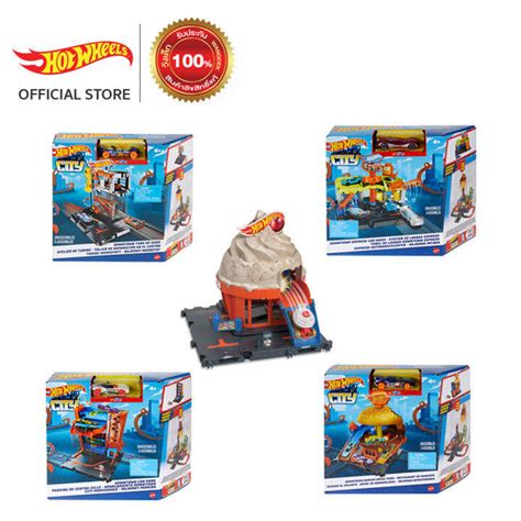 Hot Wheels City Downtown Playset Assortment ฮอตวล ซต ชดรางรนผจญภยในตวเมอง HDR24 B C