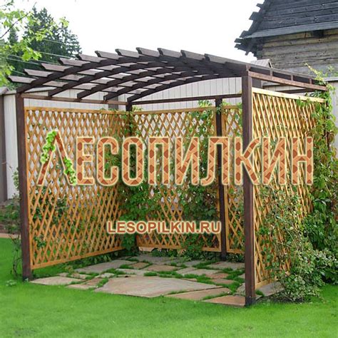 Деревянные перголы и садовые арки производства компании «Лесопилкин»
