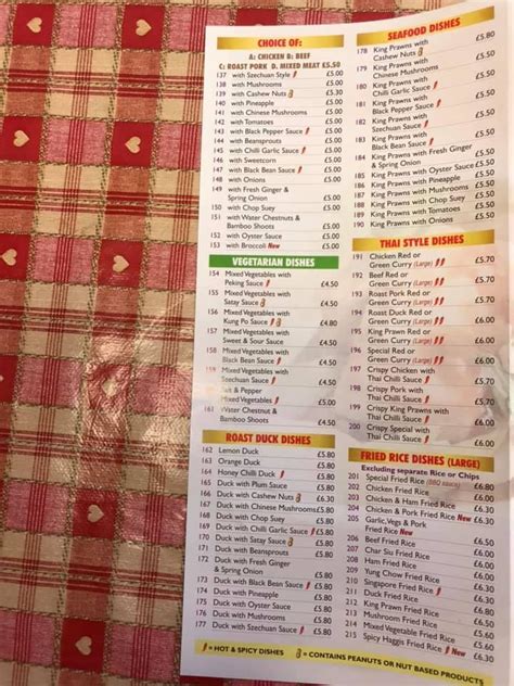 Menu At Chens Kitchen Fast Food Kirkcudbright