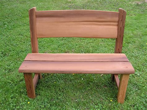 Cedar Bench Without Arm Rests Thuja Wood Art Reclaimed Cedar