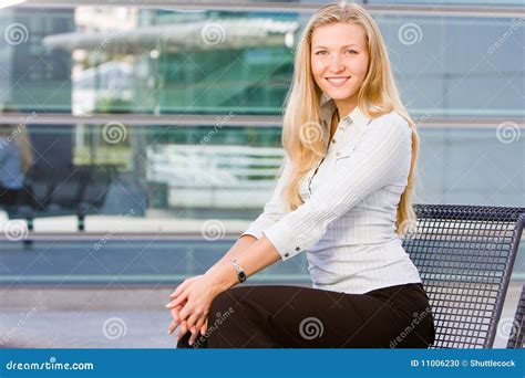 Attractive Blonde Business Woman Stock Photo Image Of Adult Face 11006230