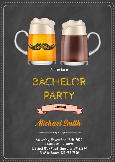 Bachelor Party Invitations