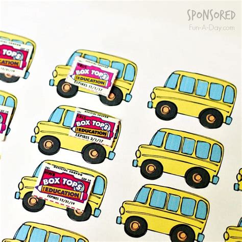 Free Printable Box Tops for Education Collection Sheets - Fun-A-Day!