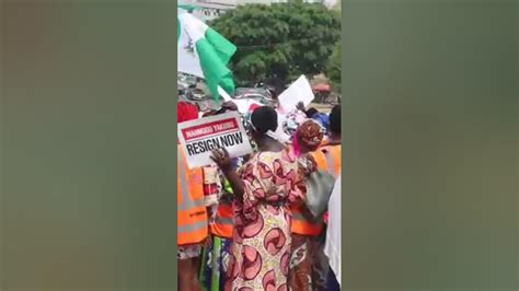 Tension In Abuja As Protesters Storm Inec Hq Demand For The Immediate