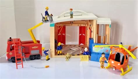 Fireman Sam Pontypandy Fire Station Jupiter Wallaby 1 6 Figures