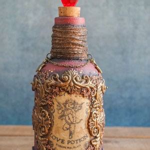 Love Potion Halloween Potion Cosplay Prop Altered Bottle Witchy