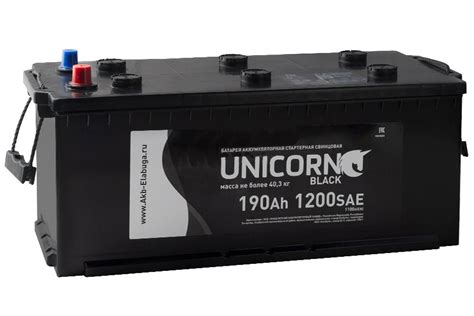 Автомобильный аккумулятор Unicorn Black 6CT-190.1 - цены в Москве от 0 руб.