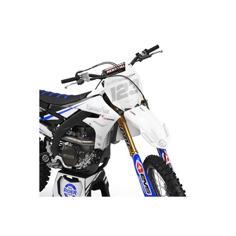 KIT DECO YAMAHA YZ YZF EVS BLACK AND WHITE