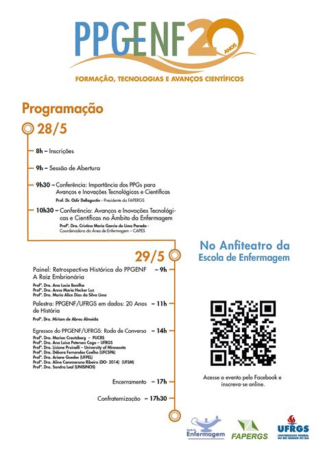 PPGENF Comemora 20 Anos UFRGS Universidade Federal Do Rio Grande Do Sul