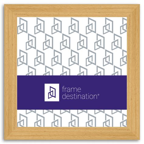 Classic Natural Stained Wood Square Frame P501 Frame Destination