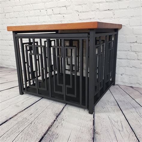 Modern Dog Crate, Layla Small Wide, Dog Kennel Furniture, Dog Crate End Table, Dog Crate Table ...