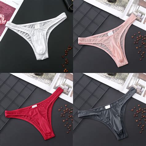 Sexy Men G String Pouch T Back Underwear Bikini Thongs Briefs Low Rise Panties EBay