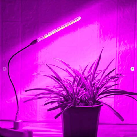 Led 식물 성장등 1라인 Usb 데스크클립 생장 3색 햇빛 조명 채소 야채 온채널