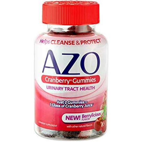 Azo Cranberry Urinary Tract Health Gummies Dietary Supplement 2