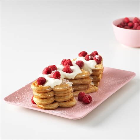 DINERA Plate, light pink, 30x20 cm - IKEA