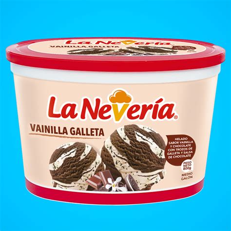 Medio Galón Vainilla Galleta La Nevería