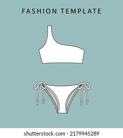 Vector Illustration Bikini Bikini Fashion Flat Stock Vector Royalty Free 2179945289 Shutterstock