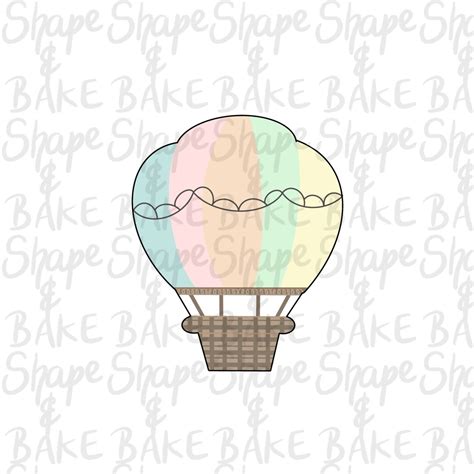 Hot Air Balloon Cookie Cutter Etsy