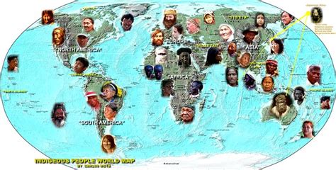 Indigenous People World Map By Carlos Mota Aboriginal Cultures