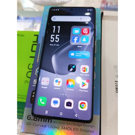 Jual Nd Infinix Hot Pro Plus Hitam Ram Gb Gb Amoled D Curved Helio G Batre MAh