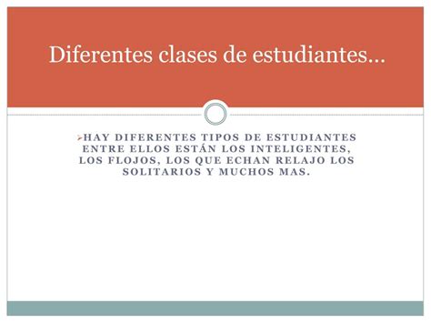 PPT Que Clase De Estudiante Eres PowerPoint Presentation Free